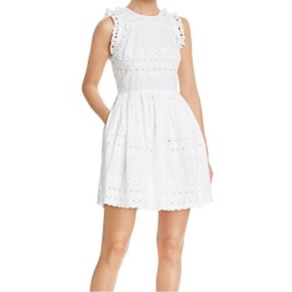 Kate Spade White Eyelet Mini Dress - 6